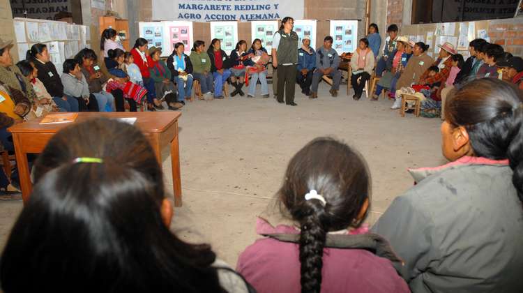 Gathering about transformation in Peru.