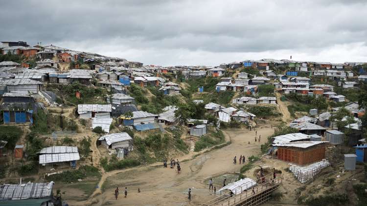 Camp Hakimpara for Rohingya refugees in Bangladesh, August 2018.