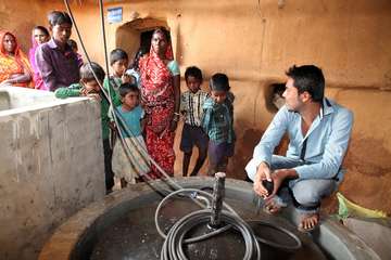 Welthungerhilfe supported the people in India in many areas of the water supply. 