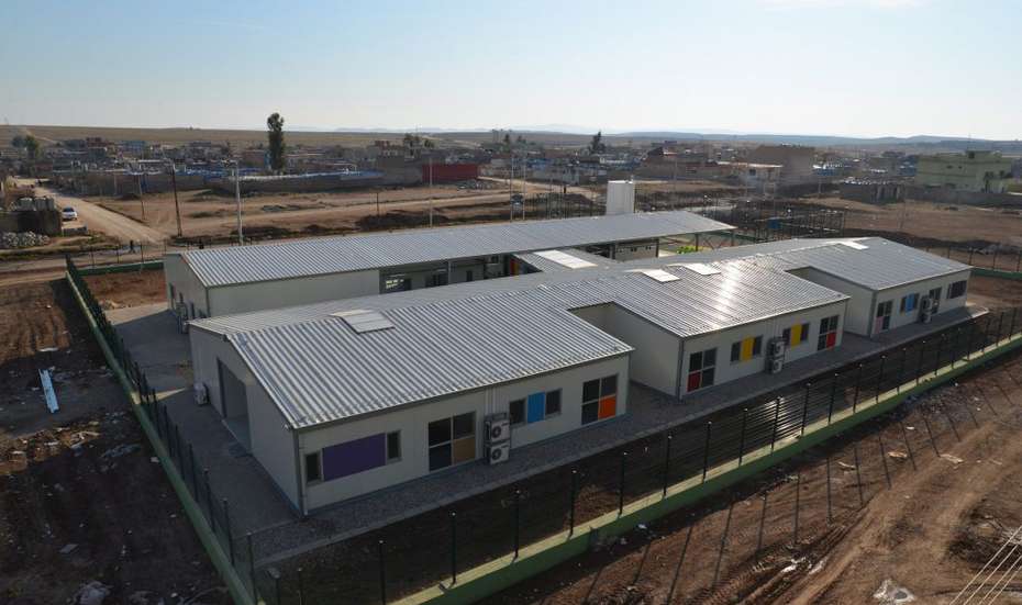 Building of a girls school in Northern Iraq build by Welthungerhilfe.