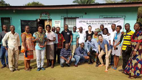 Workshop of the "Land for Life" project 2018 in Sierra Leone