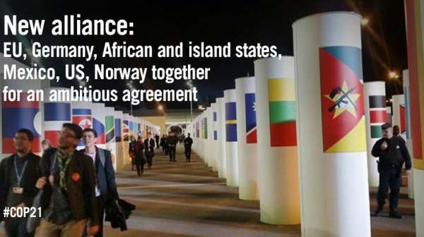 Klimaverhandlungen in Paris "New Alliance"