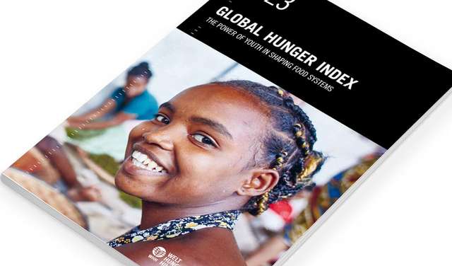 Cover page of the 2023 Global Hunger Index