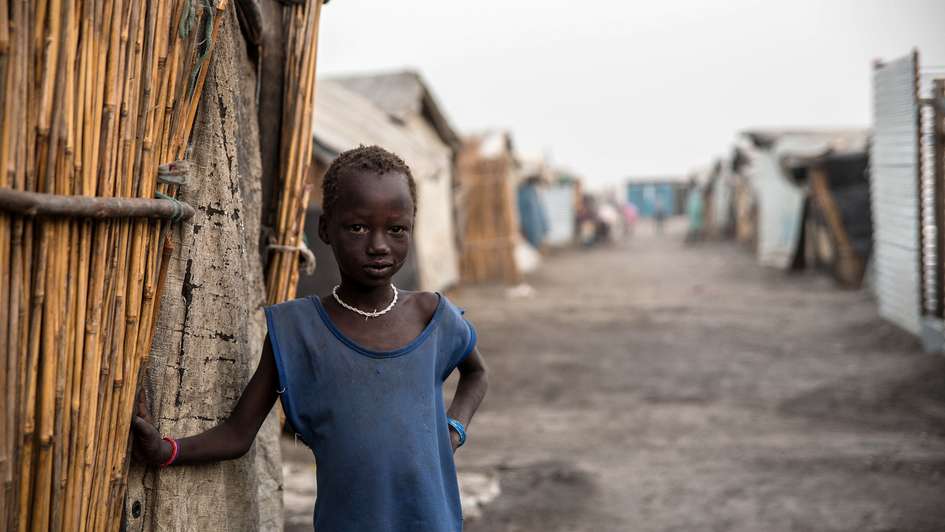 Kind im Flüchtlings-Camp in Bentiu, Südsudan