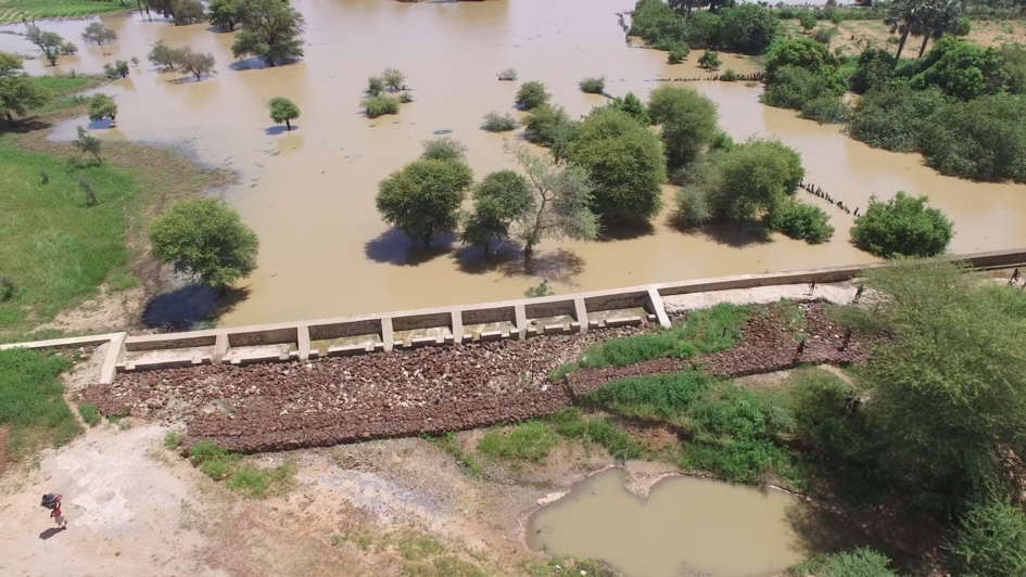 Der Staudamm in Koungo, Mali 2021. 