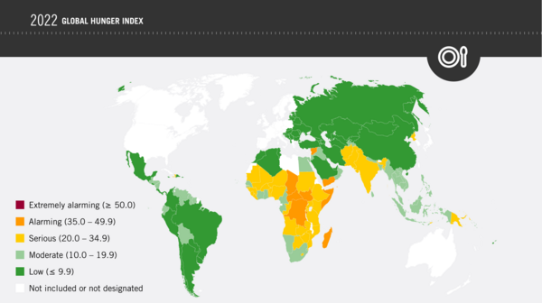 Глобальный индекс голода 2022 г.