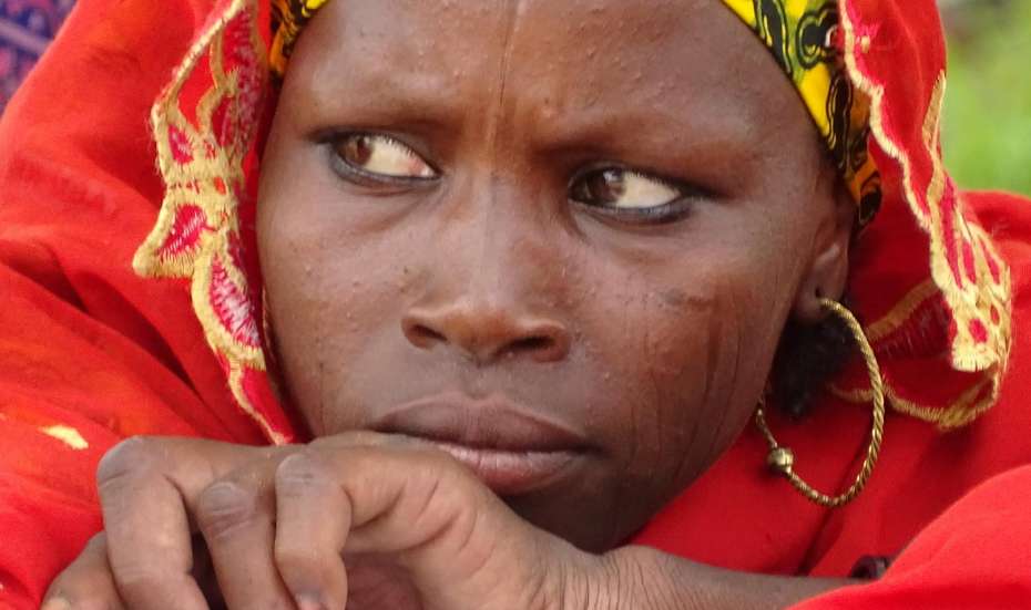 Female refugee in Niger.