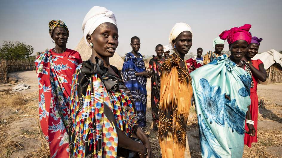 A group of women in South Sudan.
