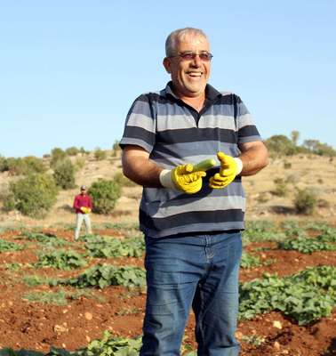 Faruk Youssef in the field. 