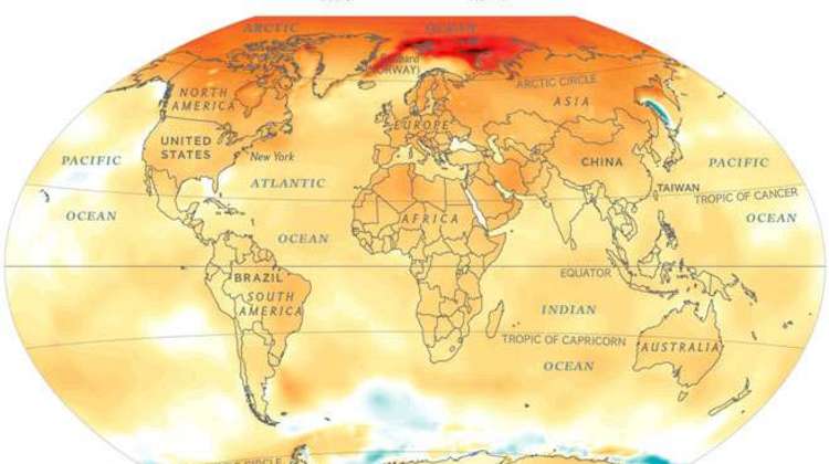 National Geographic: map climate change