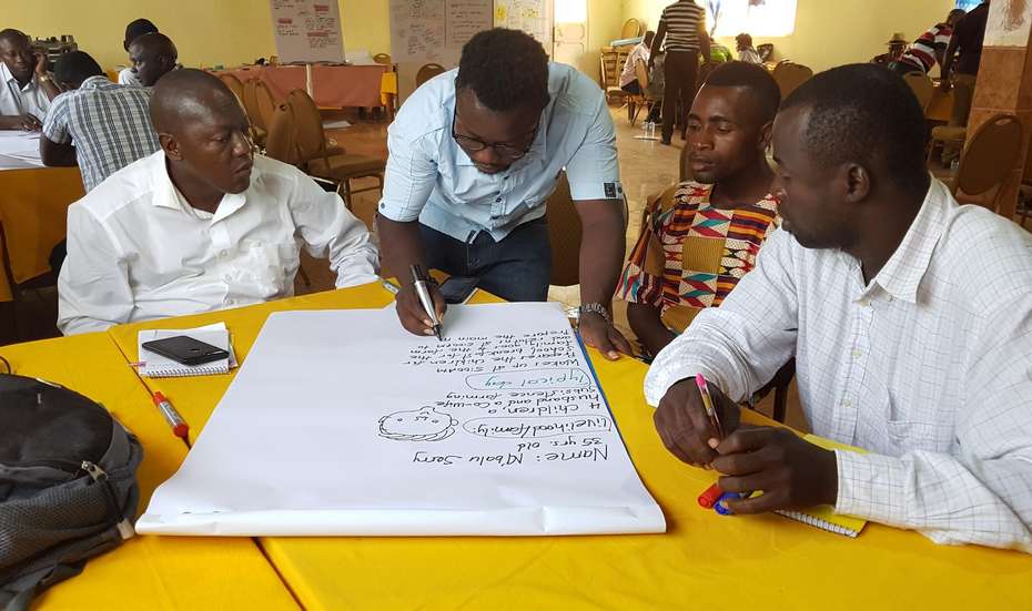 Workshop des "Land for Life"-Projekts in Sierra Leone 2018.