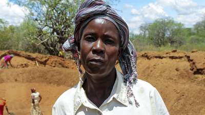 Portrait of a woman in Kenya