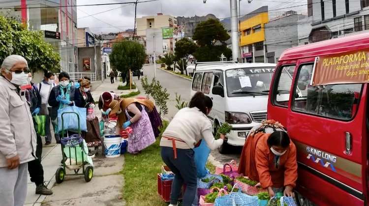 Mobile markets in La Paz
