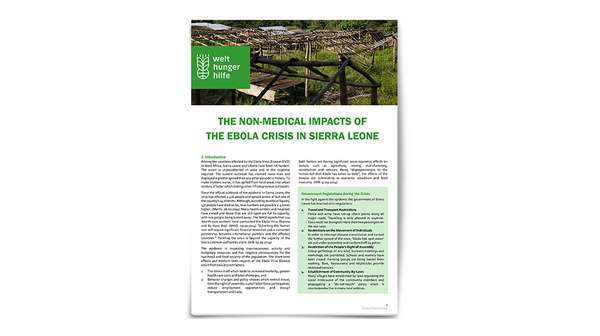 Publication Cover: The Non-Medical Impacts of the Ebola Crisis in Sierra Leone