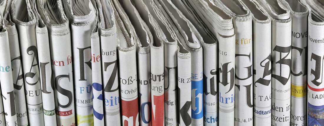 Verschiedene regionale und Überregionale deutsche Tageszeitungen