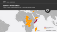 Infographic Global Hunger Index 2021: Conflict drives Hunger.