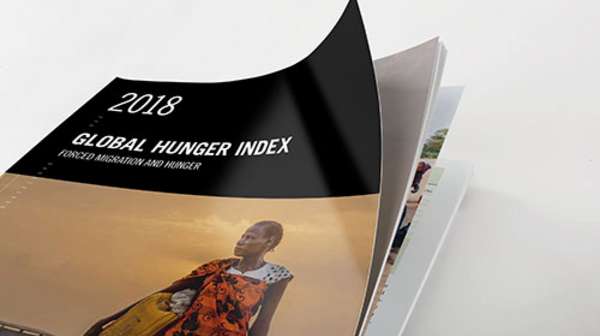 Cover of the Global Hunger Index 2018